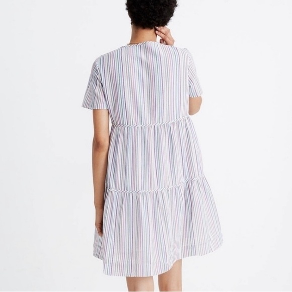 Madewell Striped lined cotton mini dress - Picture 2 of 5